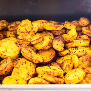 Tepsis BBQ burgonya